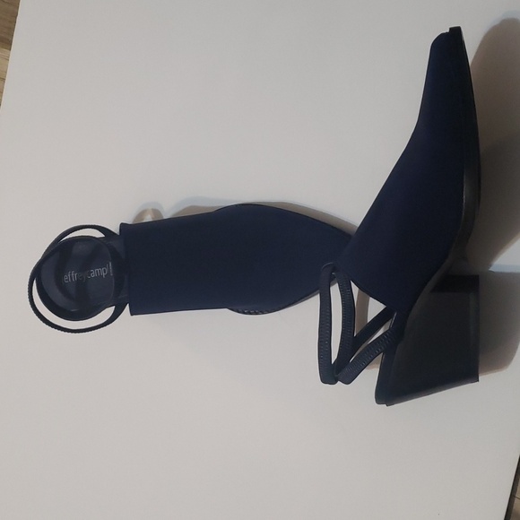 JEFFREY CAMPBELL ELASTO STRAPPY HEELED MULES SZ 8 - Picture 4 of 13